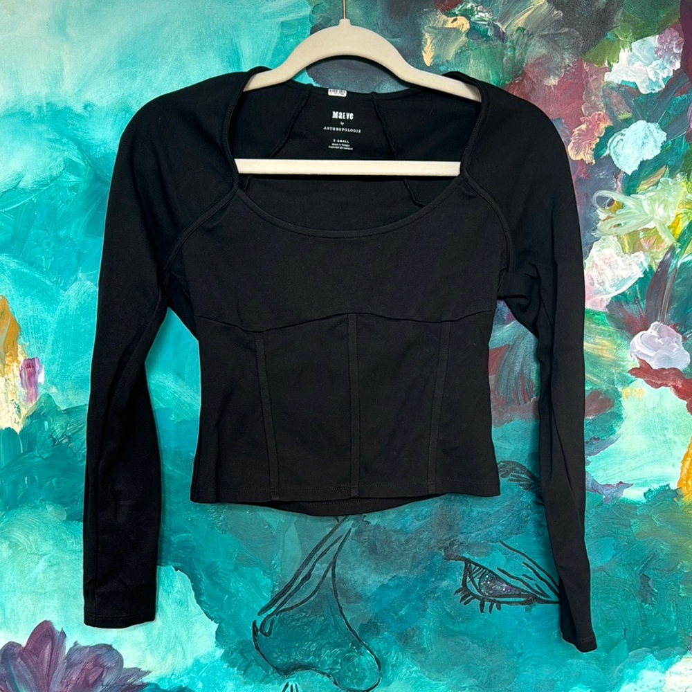 Black Long Sleeve Top